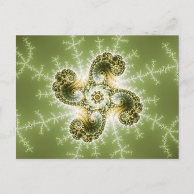 Carte Postale Tentacles Curieux - Art Fractal (Devant)