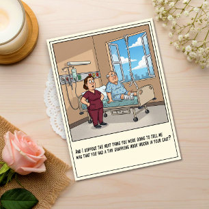 Carte Postale Tentative d'évasion du patient à l'hôpital : Bon r