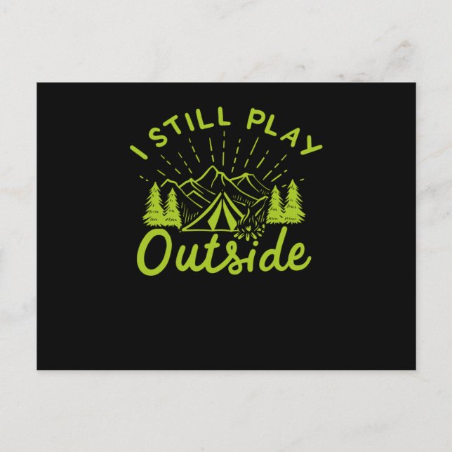 Carte Postale Tente de camping (Devant)