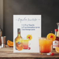 Tequila Sunrise Recette Aquarelle