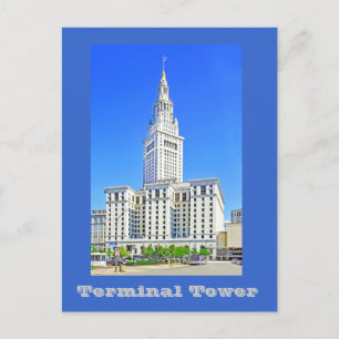 Carte Postale Terminal Tower, Cleveland, Ohio, États-Unis