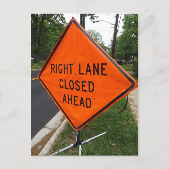 Carte Postale Terrain droit fermé (Devant)