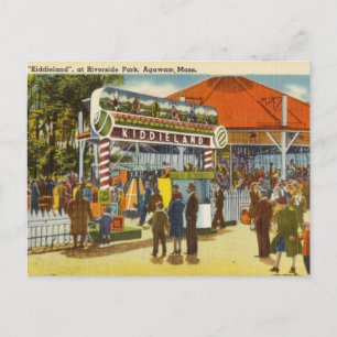 Carte Postale Terrain pour enfants Riverside Park, Agawam, Massa