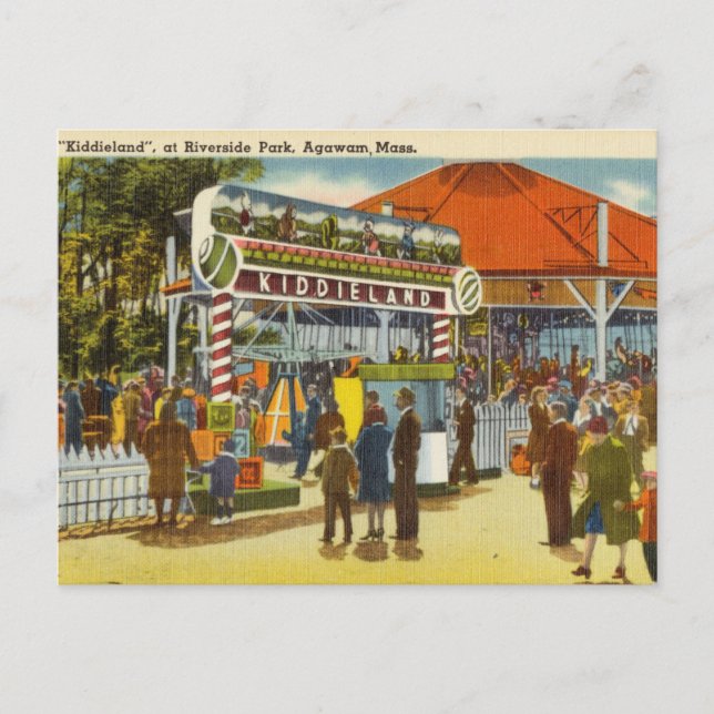 Carte Postale Terrain pour enfants Riverside Park, Agawam, Massa (Devant)