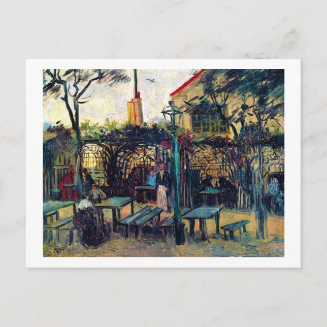 Carte Postale Terrasse Café sur Montmartre Vincent Van Gogh (Devant)