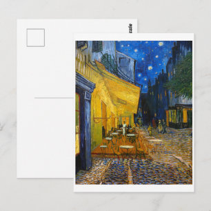 Carte Postale Terrasse de café la nuit Van Gogh