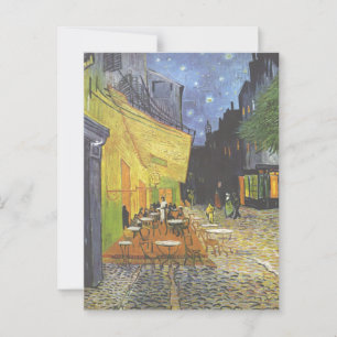 Carte Postale Terrasse du café la nuit Van Gogh