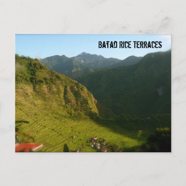 Carte Postale Terrasses de riz Batad (Devant)