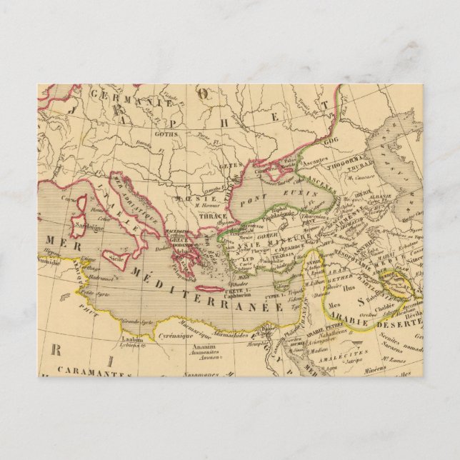 Carte Postale Terre aux trois fils de Noe (Devant)