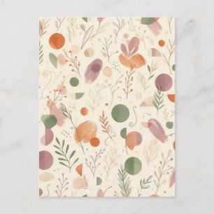 Carte Postale Terre Cuite Brûlée Sage Poussiéreux Boho Désert Fo