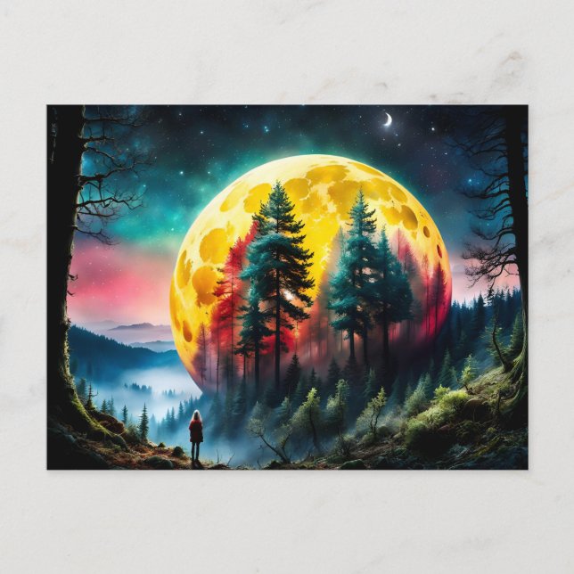 Carte Postale Terre de la lune de mise en scène (Devant)