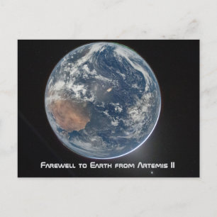 Carte Postale Terre depuis Artemis II