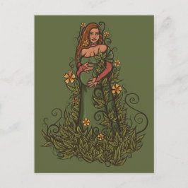 Carte Postale Terre Mère déesse Druid