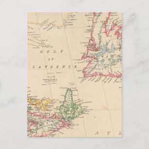 Carte Postale Terre-Neuve, Nouveau-Brunswick, Nouvelle-Écosse