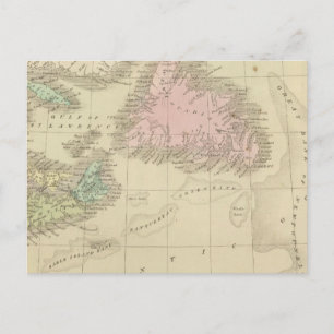 Carte Postale Terre-Neuve, Nouvelle-Écosse et Nouveau-Brunswick
