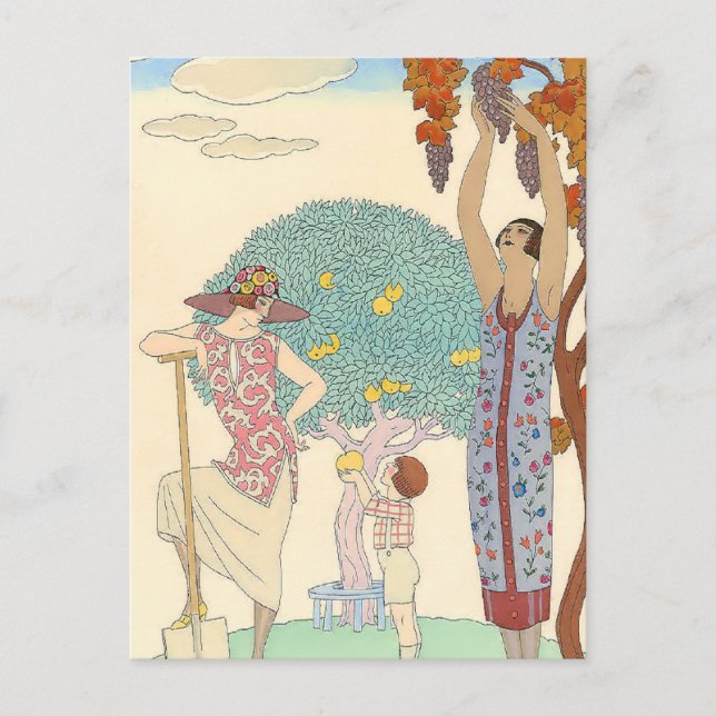 Carte Postale Terre par George Barbier (Devant)