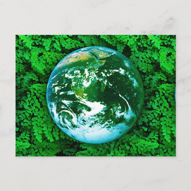 Carte Postale Terre verte - conscience écologique (Devant)
