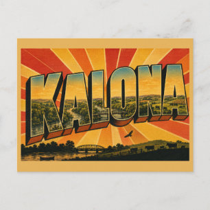 Carte Postale Terres agricoles de la vallée de la rivière Kalona