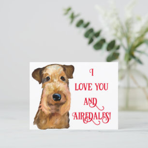 CARTE POSTALE TERRIER AIREDALE   