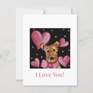 CARTE POSTALE TERRIER AIREDALE  