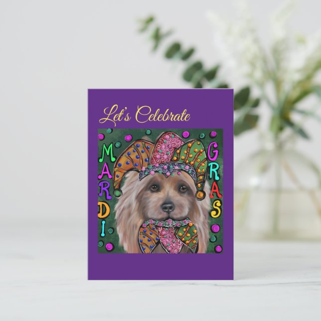 CARTE POSTALE  TERRIER AUSTRALIEN   (Debout devant)
