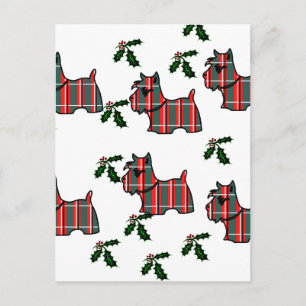 CARTE POSTALE TERRIER ÉCOSSAIS