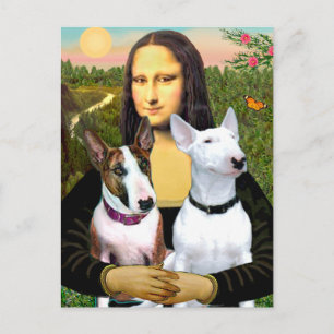 Carte Postale Térriers Bull (Deux) - Mona Lisa