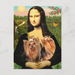 Carte Postale Terriers du Yorkshire (deux) - Mona Lisa