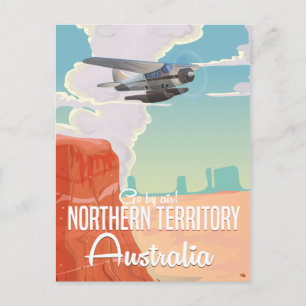 Carte Postale territoire du nord Australie voyage dessin animé