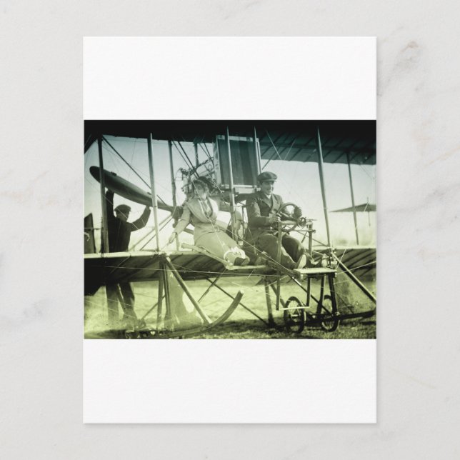 Carte Postale Test d'avion ancien (Devant)