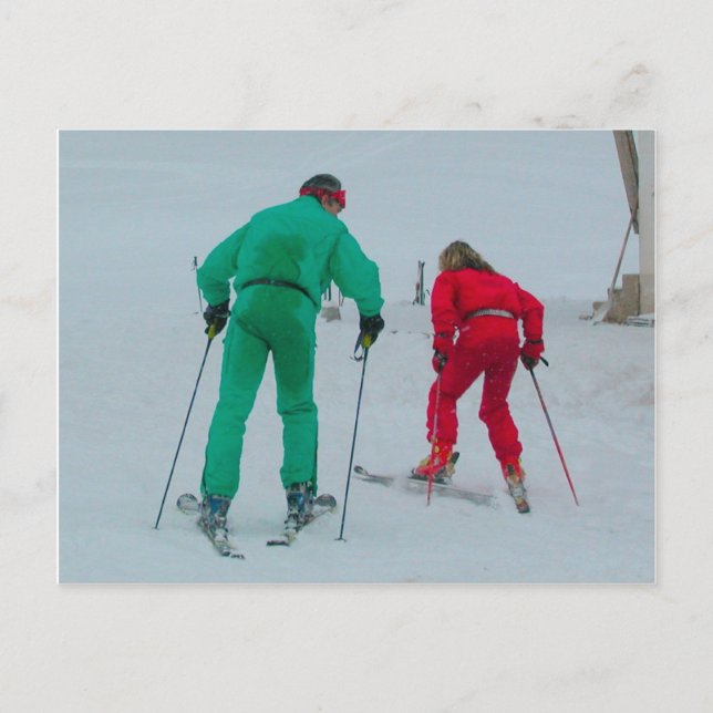 Carte Postale Test de la neige (Devant)