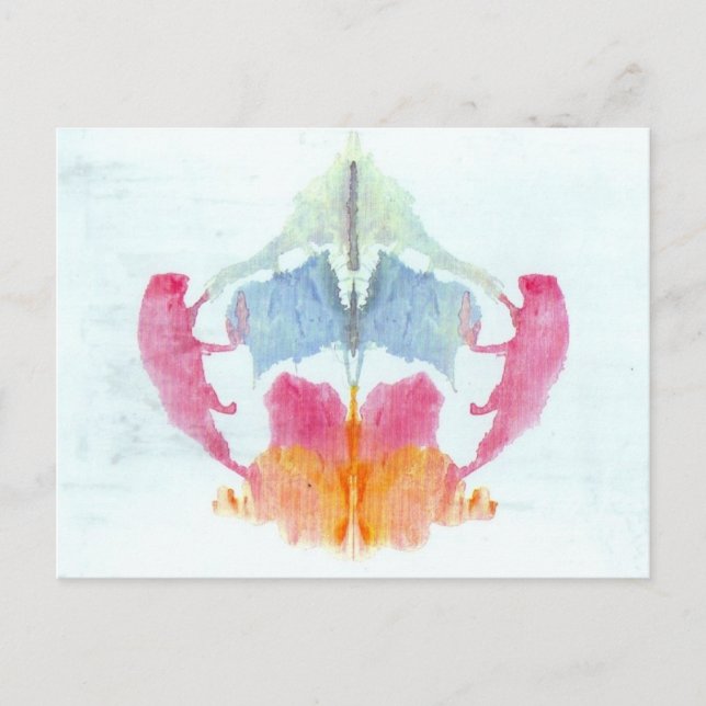 Carte Postale Test Inkblot Rorschach (Devant)