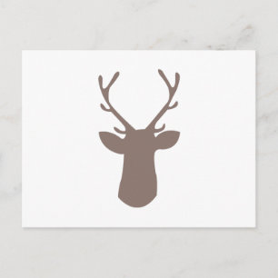 Carte Postale Tête de cerf