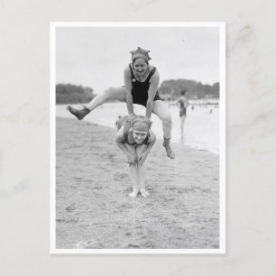 Carte Postale Tête De Foule Sur La Plage