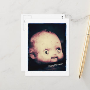 Carte Postale Tête de poupée Halloween