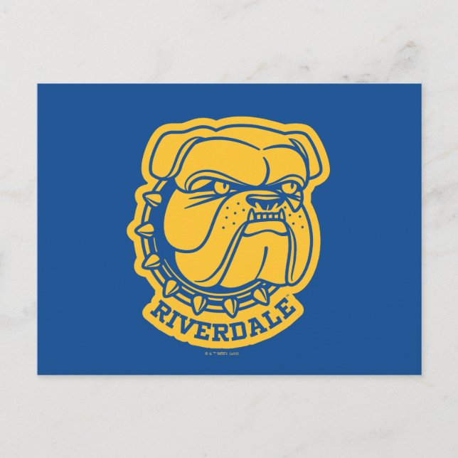 Carte Postale Tête de Riverdale Bulldog (Devant)
