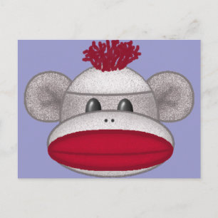 Carte Postale Tête de singe de soie