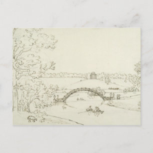 Carte Postale Tête de stourhead, c.1780 (stylo et encre sur papi