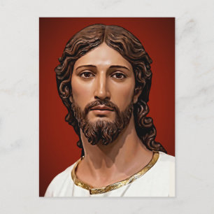Carte Postale Tête du Christ par Mark Edward Westerfield d'après