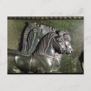 Carte Postale Tête d'un cheval d'une quadriga