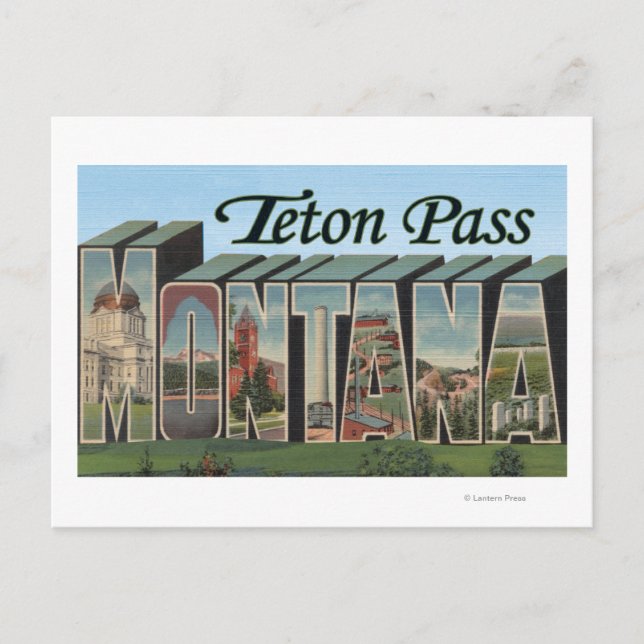Carte Postale Teton Pass, Montana (Devant)