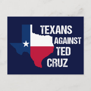 Carte Postale Texans contre Ted Cruz Texas Démocrate