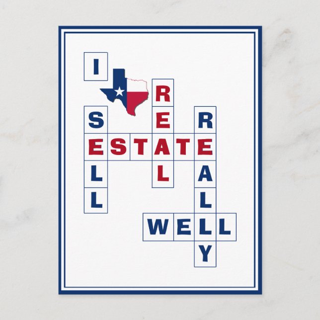 Carte Postale TEXAS Courtier immobilier Realtor (Devant)