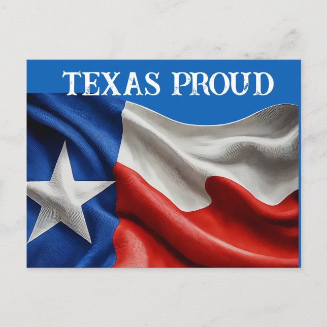 CARTE POSTALE TEXAS FIER (Devant)
