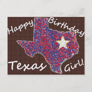 Carte Postale Texas Girl