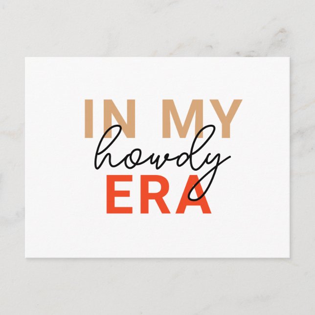 Carte Postale Texas Howdy Era (Devant)