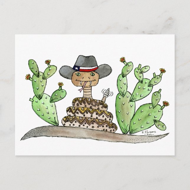 Carte Postale Texas Rattlesnake (Devant)