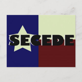 Carte postale Texas SECEDE