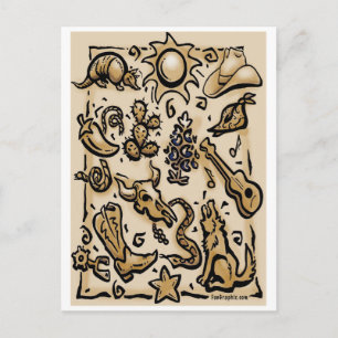 Carte Postale Texas Thang