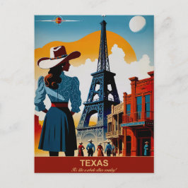 Carte Postale Texas Travel : C'est comme un autre pays